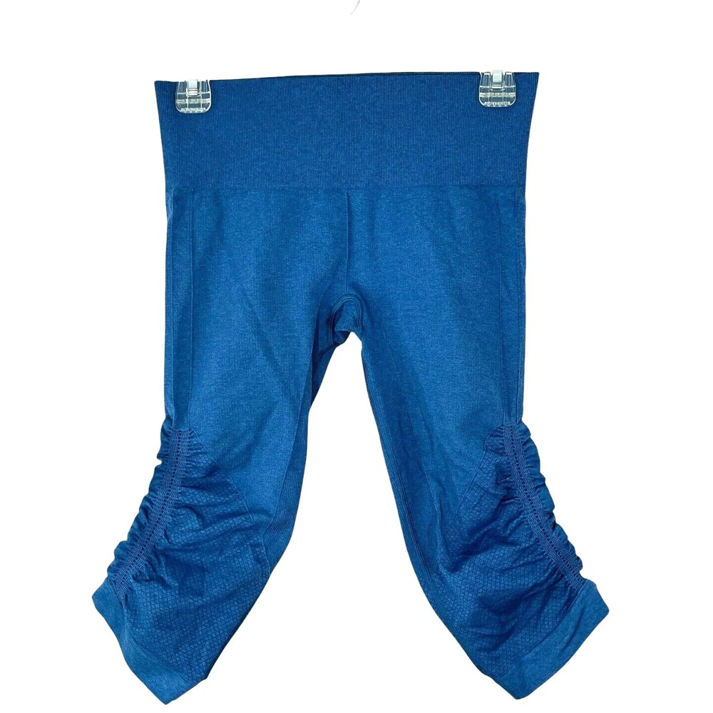 Lululemon Women's Cropped 16" Inseam Leggings Workout Gym S‎ Blue
